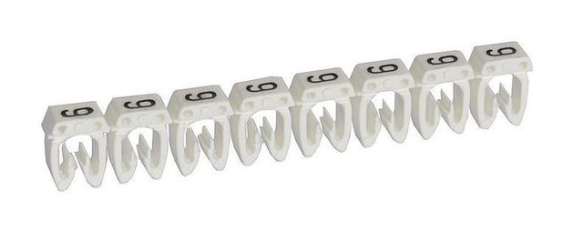 Маркер CAB 3 - для кабеля 4-6 мм² - цифра 9 - белый